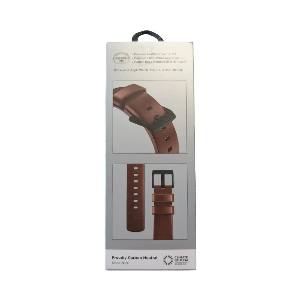 26-O Nomad Modern Band Leather Apple Watch 1-9 Series, Ultra 1-2, SE 44/45/49mm
